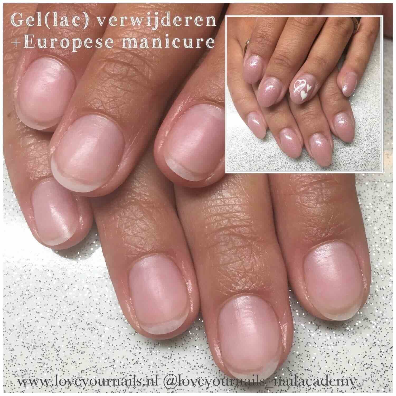Gel, BIAB of gellak verwijderen met Europese manicure